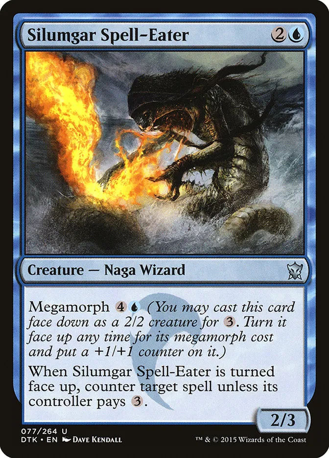 2015 Dragons of Tarkir Silumgar Spell-Eater uncommon #77 uncommon card image