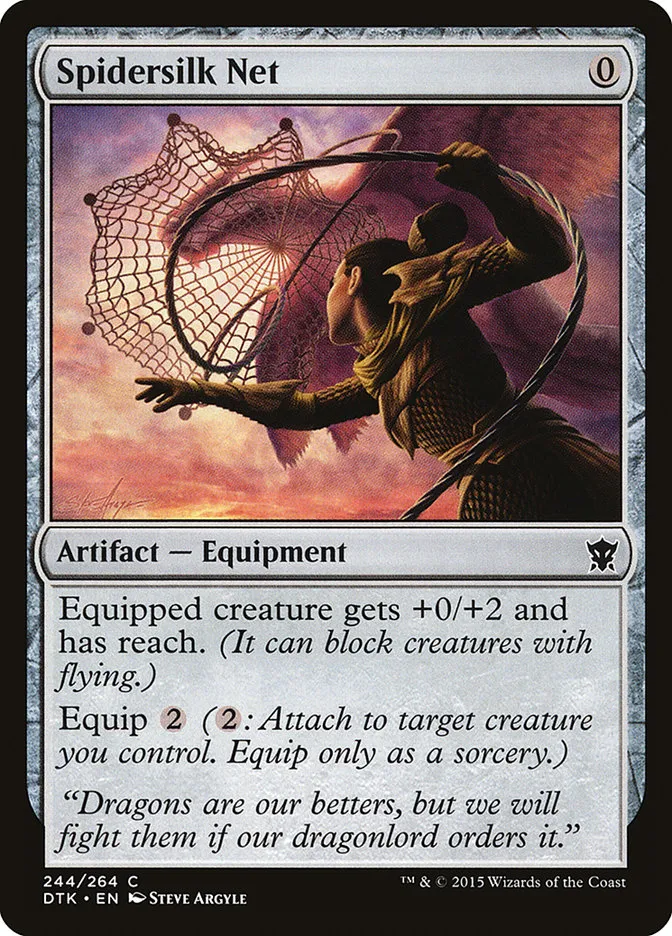 2015 Dragons of Tarkir Spidersilk Net #244 common card image