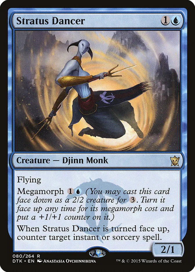 2015 Dragons of Tarkir Stratus Dancer rare #80 rare card image