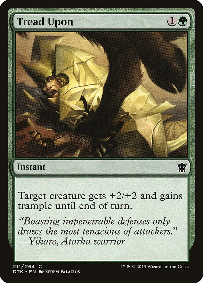 2015 Dragons of Tarkir Tread Upon #211 common card image
