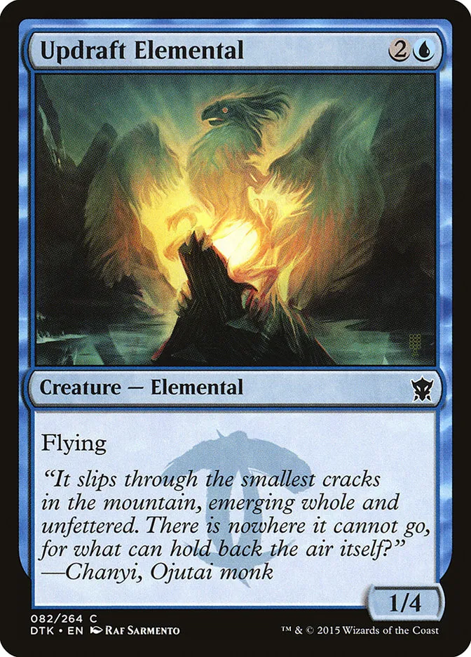 2015 Dragons of Tarkir Updraft Elemental #82 common card image