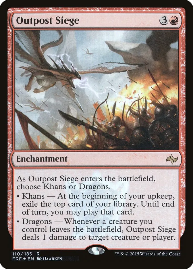 2015 Fate Reforged Outpost Siege #110★ rare card image