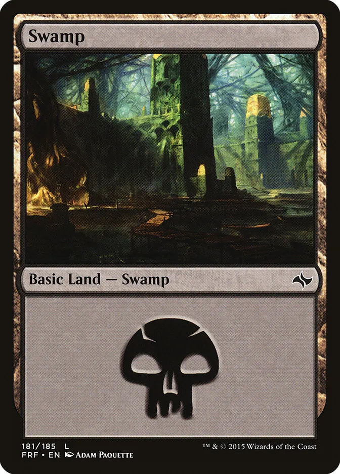 2015 Fate Reforged Swamp #181 common card image