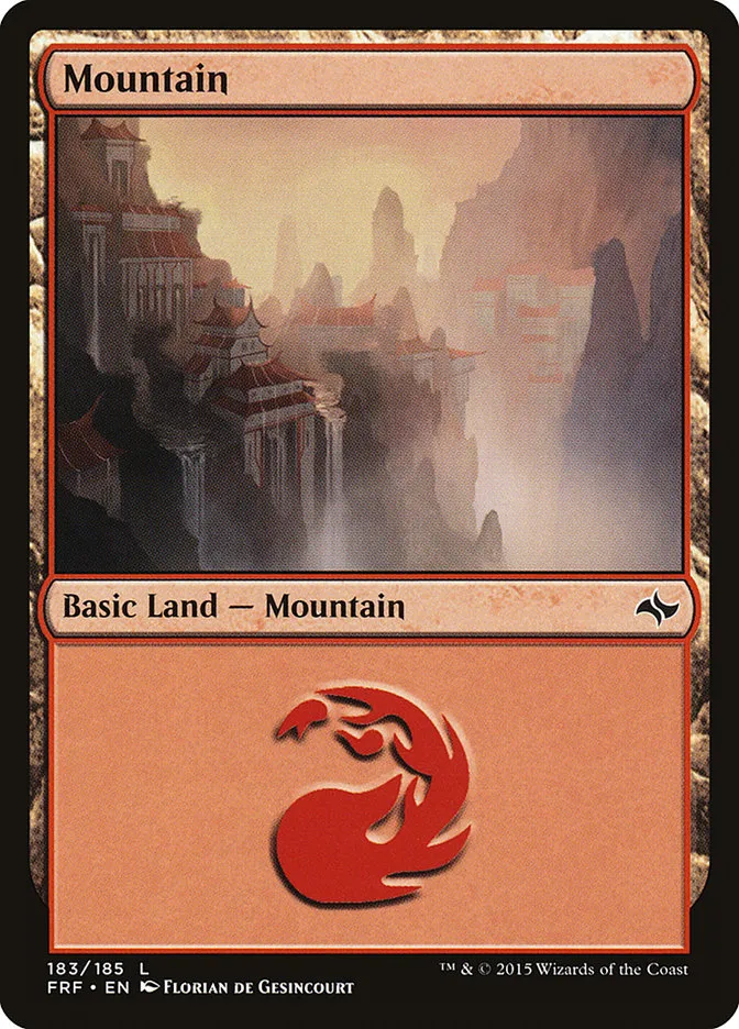 2015 Fate Reforged Mountain #183 common card image