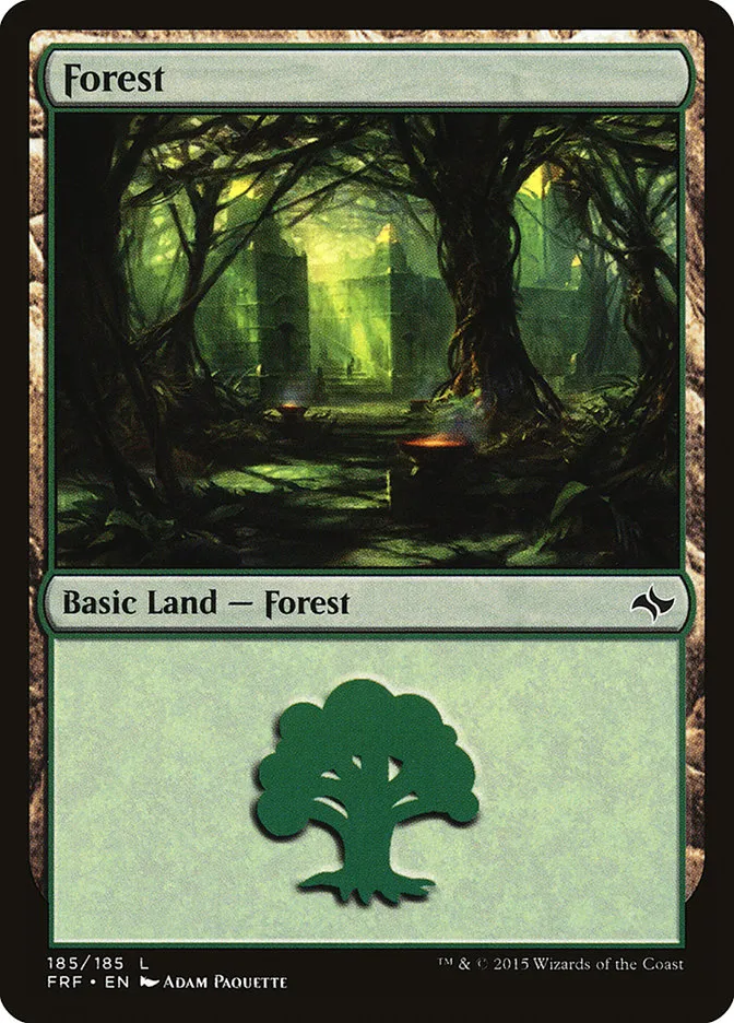 2015 Fate Reforged Forest common #185 common card image