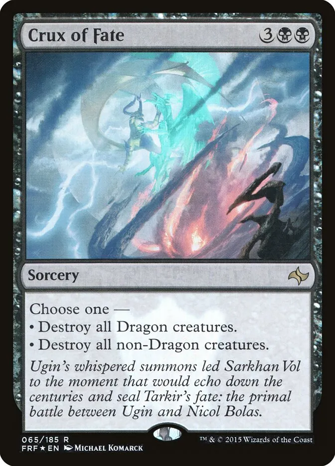 2015 Fate Reforged Crux of Fate #65★ rare card image