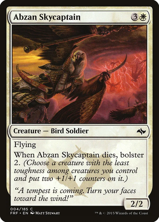 2015 Fate Reforged Abzan Skycaptain [Foil] common #4 common card image