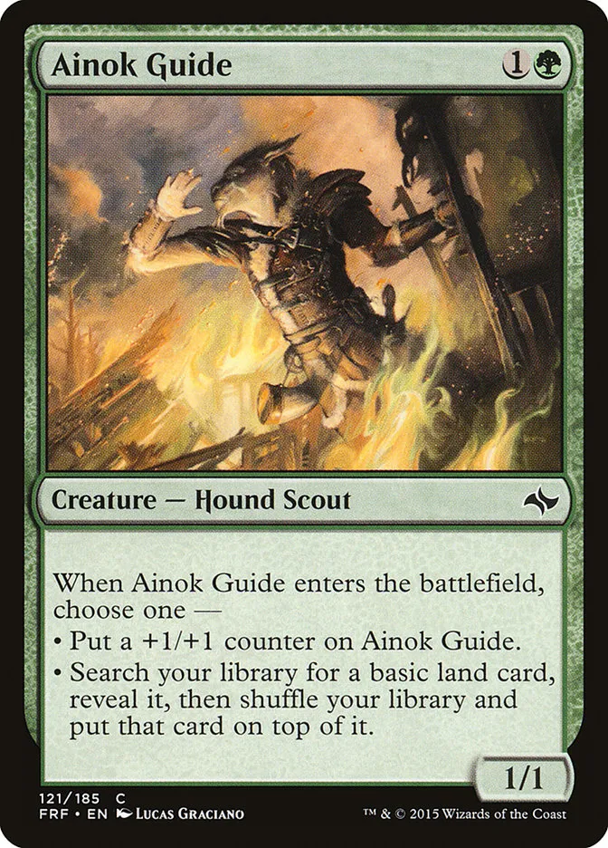 2015 Fate Reforged Ainok Guide #121 common card image