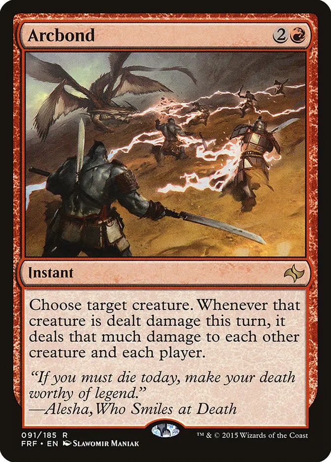2015 Fate Reforged Arcbond #91 rare card image