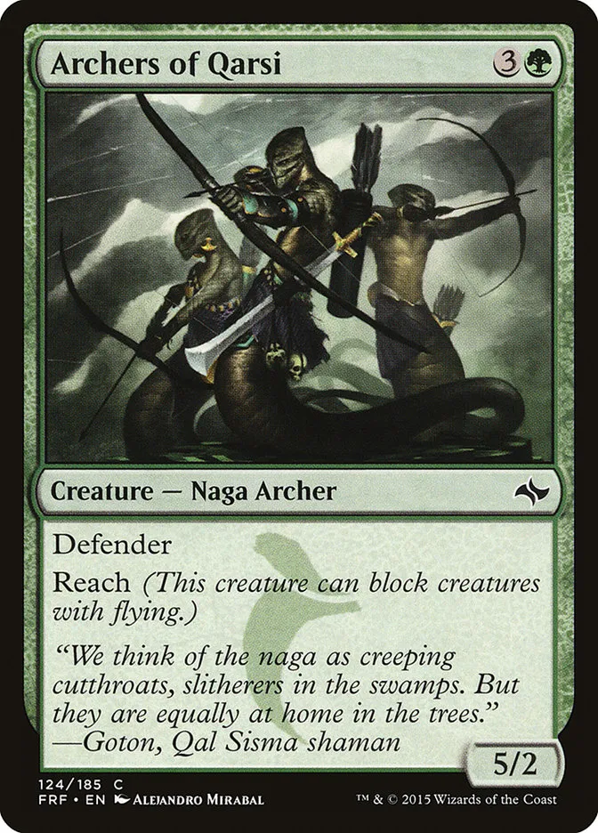 2015 Fate Reforged Archers of Qarsi #124 common card image
