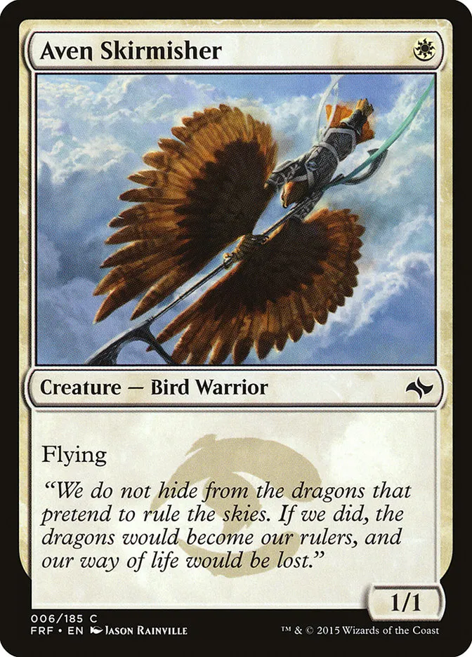 2015 Fate Reforged Aven Skirmisher [Foil] common #6 common card image