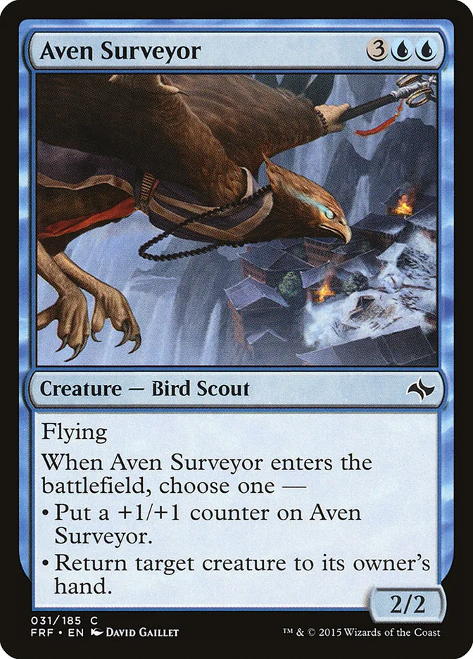 2015 Fate Reforged Aven Surveyor [Foil] common #31 common card image
