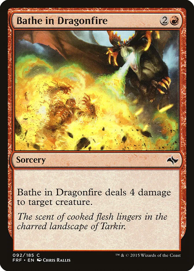 2015 Fate Reforged Bathe in Dragonfire #92 common card image
