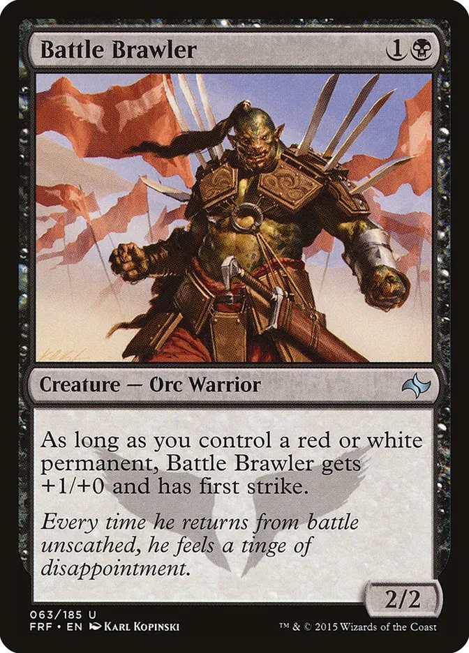2015 Fate Reforged Battle Brawler [Foil] uncommon #63 uncommon card image
