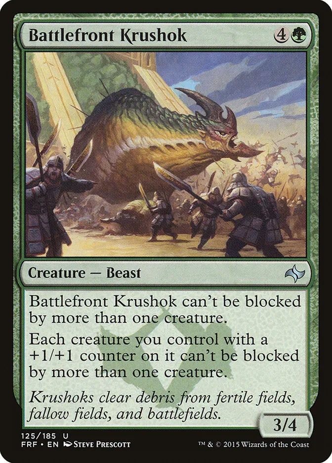 2015 Fate Reforged Battlefront Krushok #125 uncommon card image