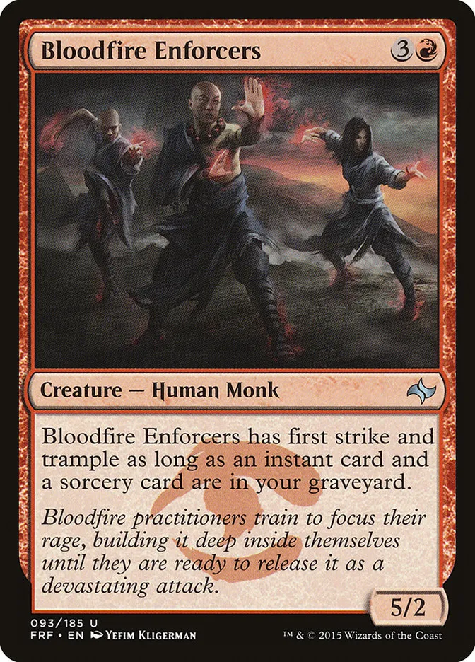 2015 Fate Reforged Bloodfire Enforcers #93 uncommon card image