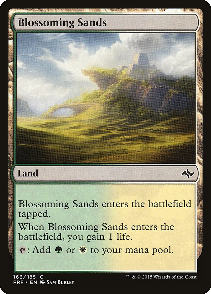 2015 Fate Reforged Blossoming Sands #166 common card image