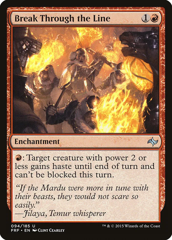 2015 Fate Reforged Break Through the Line #94 uncommon card image