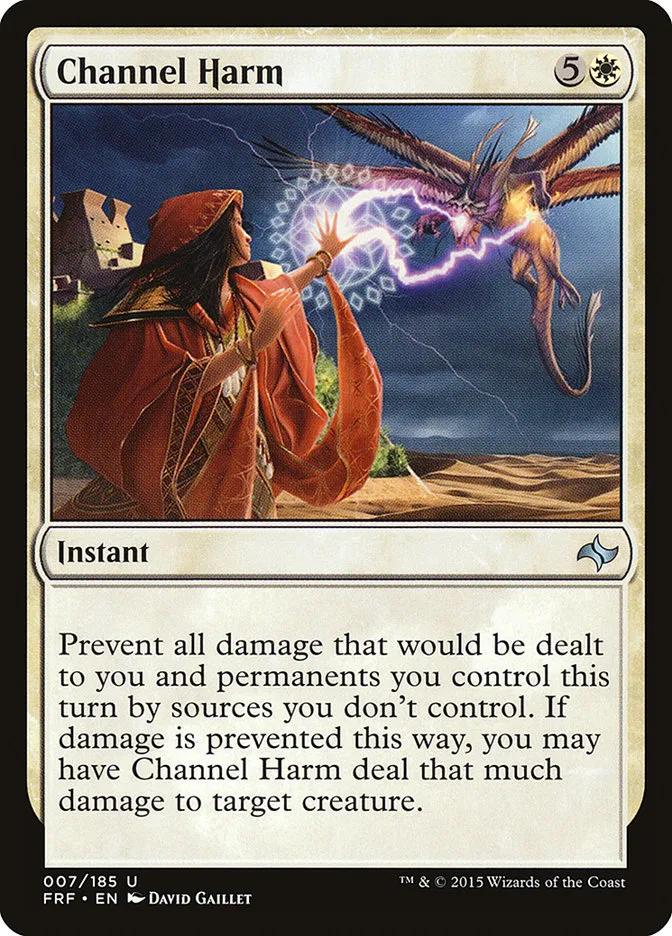 2015 Fate Reforged Channel Harm [Foil] uncommon #7 uncommon card image