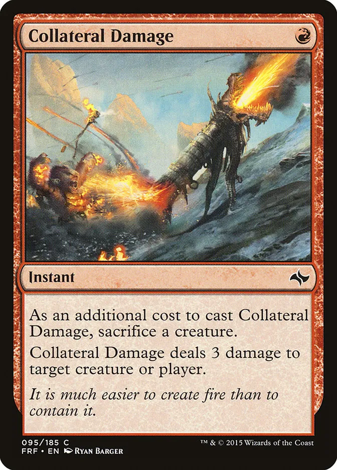2015 Fate Reforged Collateral Damage common #95 common card image