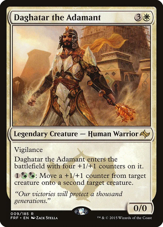 2015 Fate Reforged Daghatar the Adamant [Foil] rare #9 rare card image