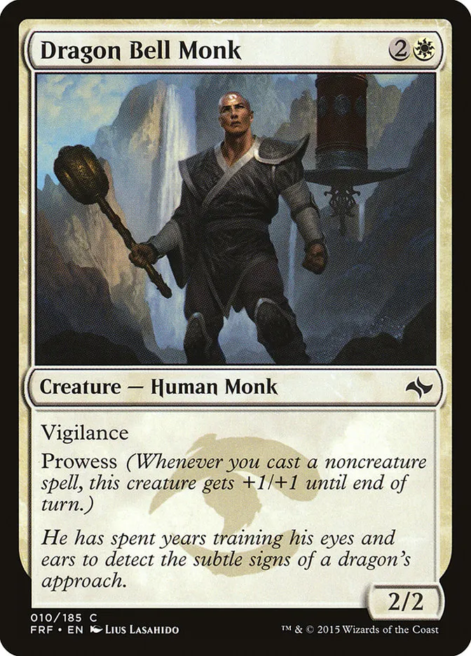 2015 Fate Reforged Dragon Bell Monk [Foil] common #10 common card image