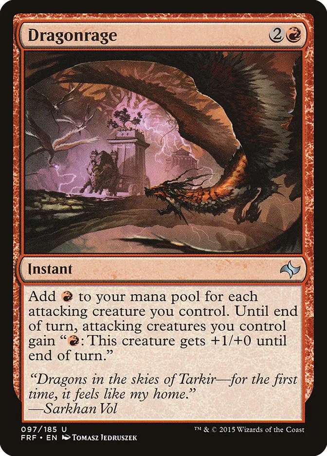 2015 Fate Reforged Dragonrage #97 uncommon card image