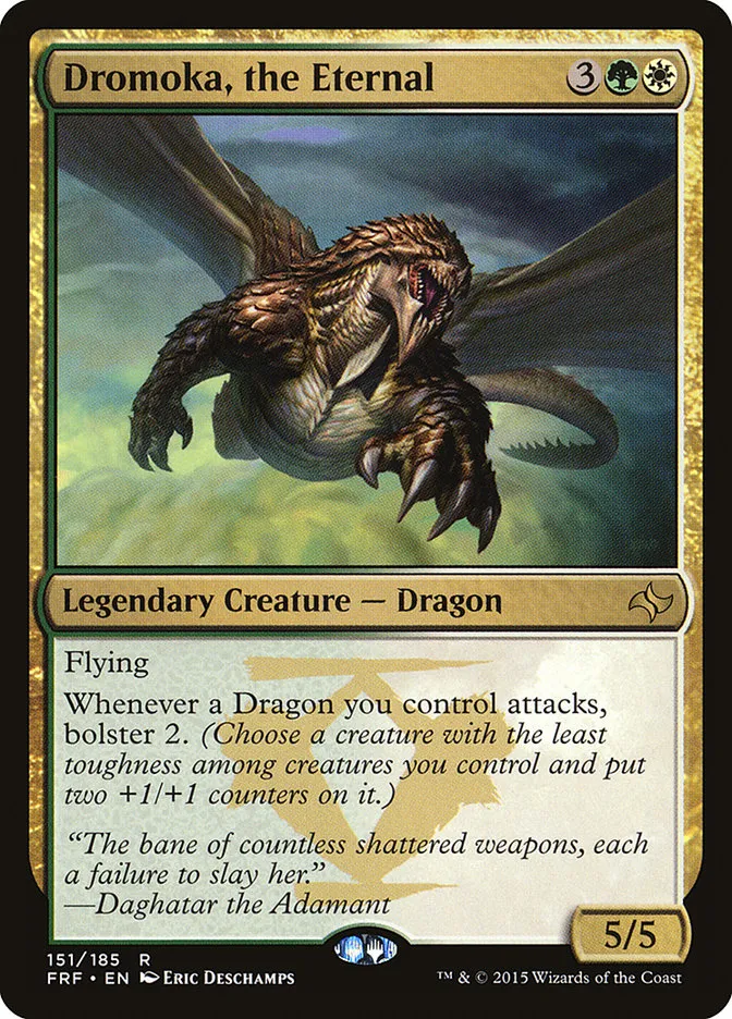 2015 Fate Reforged Dromoka, the Eternal #151 rare card image