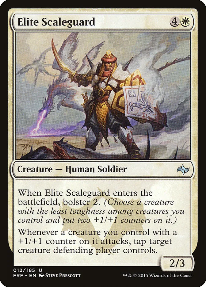 2015 Fate Reforged Elite Scaleguard [Foil] uncommon #12 uncommon card image