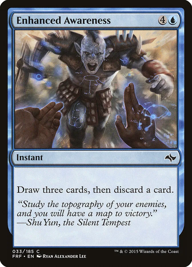 2015 Fate Reforged Enhanced Awareness [Foil] common #33 common card image