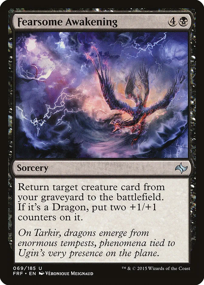 2015 Fate Reforged Fearsome Awakening [Foil] uncommon #69 uncommon card image