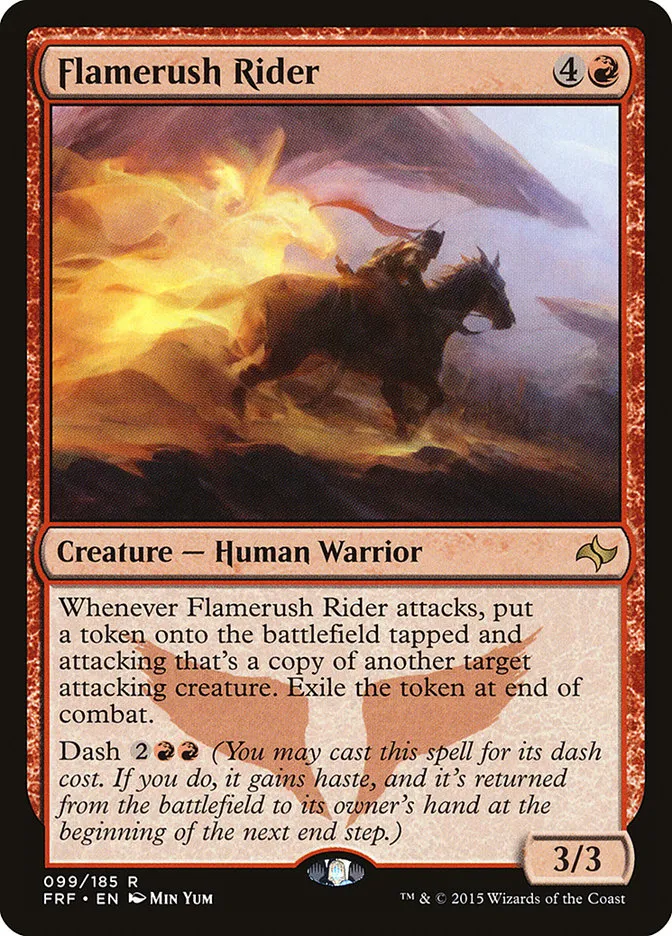 2015 Fate Reforged Flamerush Rider #99 rare card image