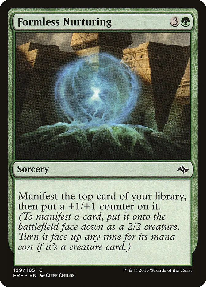 2015 Fate Reforged Formless Nurturing common #129 common card image