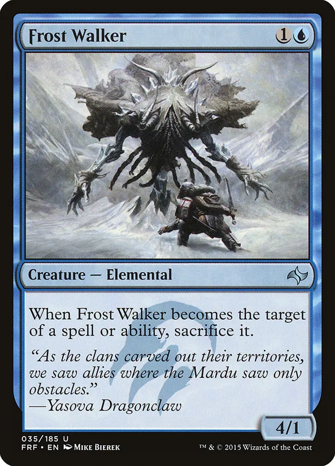 2015 Fate Reforged Frost Walker [Foil] uncommon #35 uncommon card image