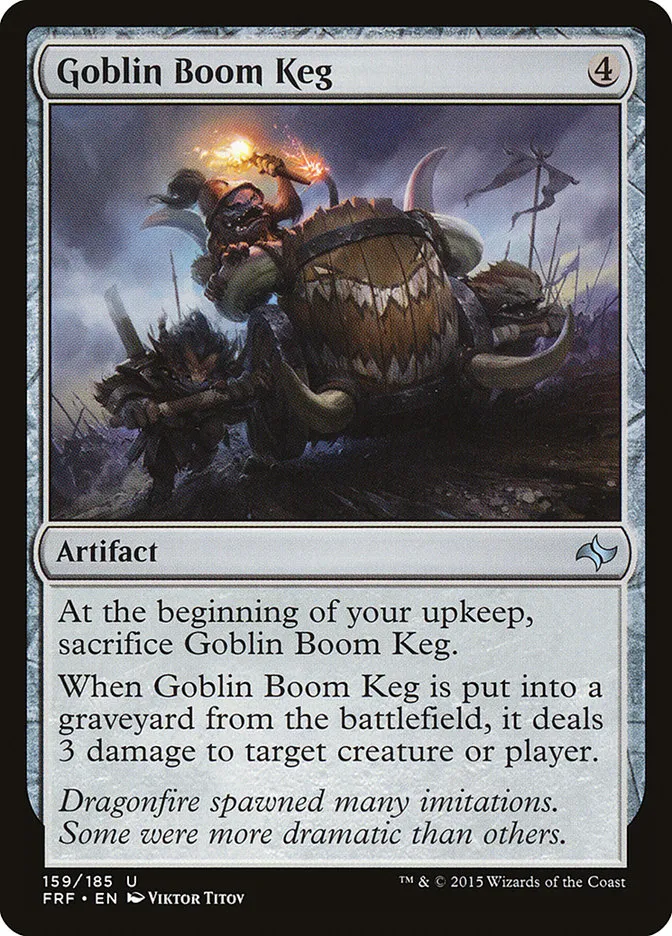 2015 Fate Reforged Goblin Boom Keg #159 uncommon card image