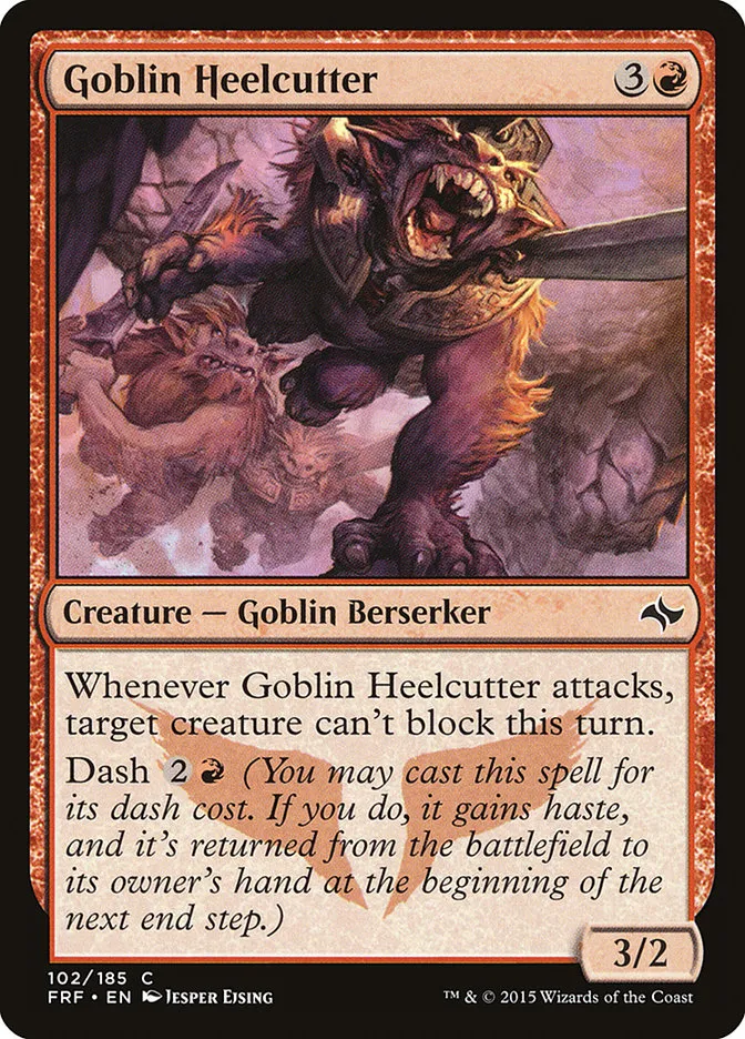 2015 Fate Reforged Goblin Heelcutter #102 common card image