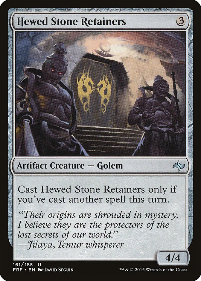 2015 Fate Reforged Hewed Stone Retainers #161 uncommon card image