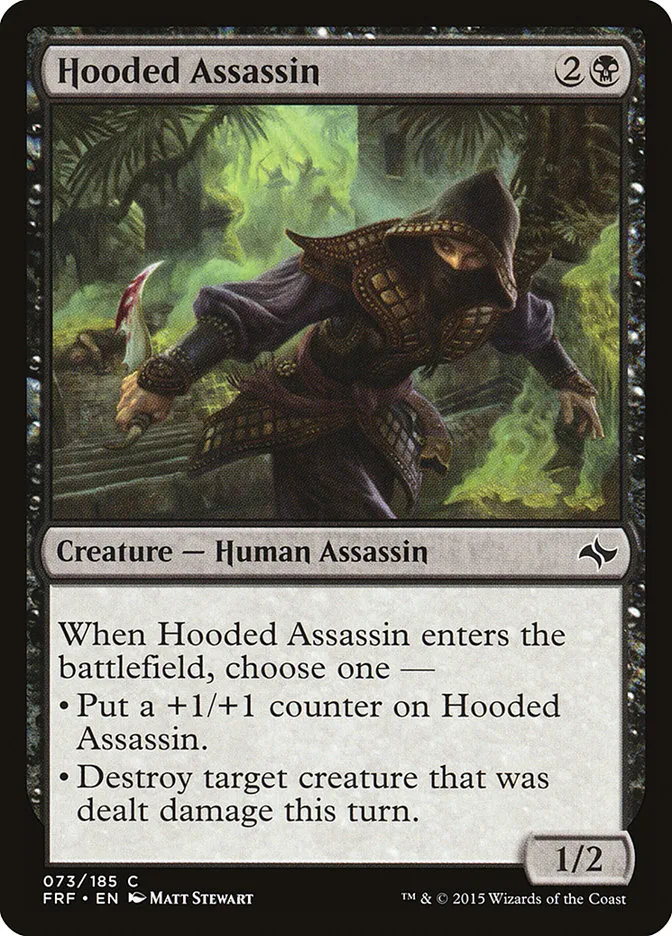 2015 Fate Reforged Hooded Assassin [Foil] common #73 common card image