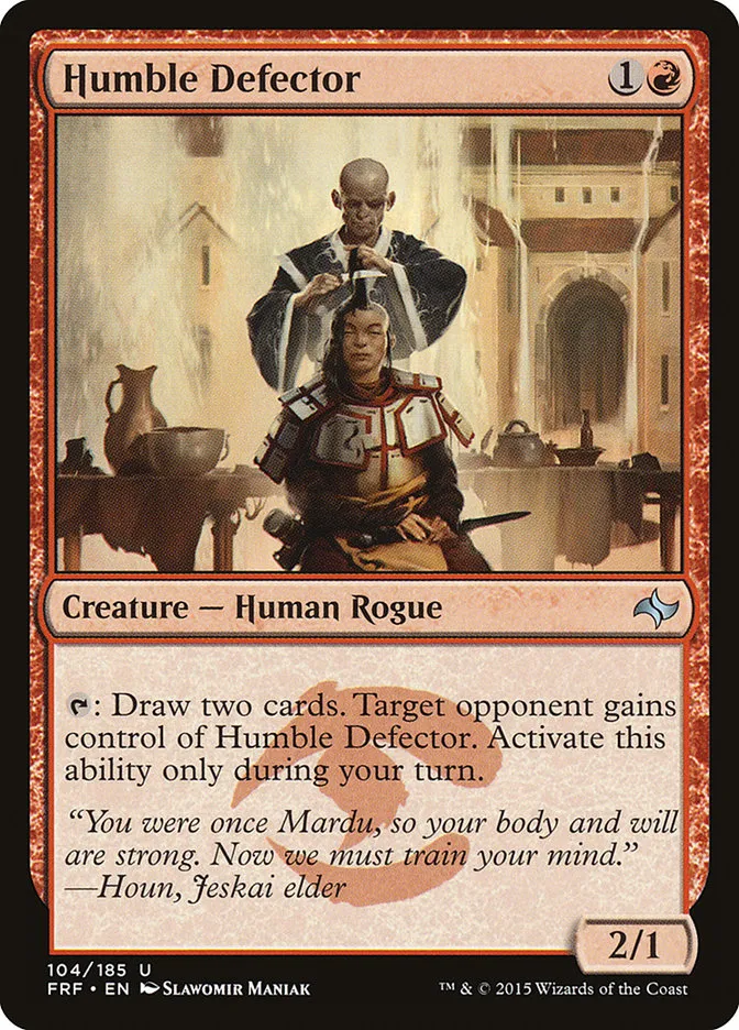 2015 Fate Reforged Humble Defector #104 uncommon card image