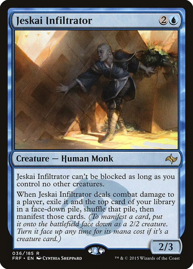 2015 Fate Reforged Jeskai Infiltrator [Foil] rare #36 rare card image