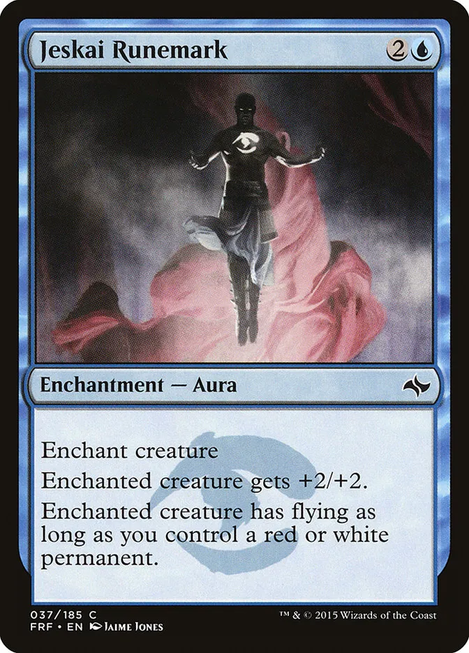 2015 Fate Reforged Jeskai Runemark [Foil] common #37 common card image
