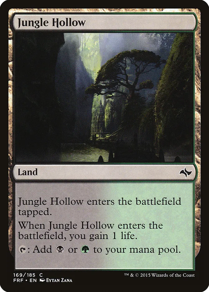2015 Fate Reforged Jungle Hollow #169 common card image
