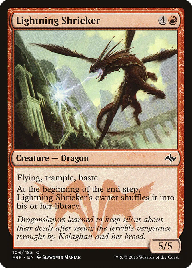 2015 Fate Reforged Lightning Shrieker #106 common card image