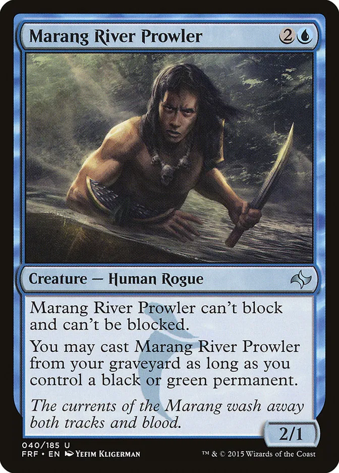 2015 Fate Reforged Marang River Prowler [Foil] uncommon #40 uncommon card image