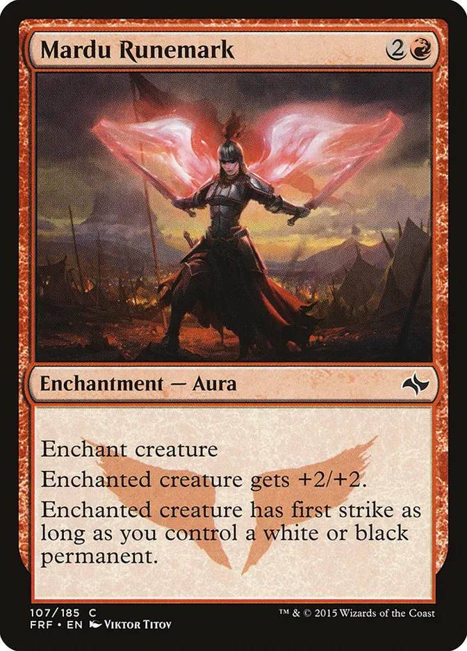 2015 Fate Reforged Mardu Runemark #107 common card image