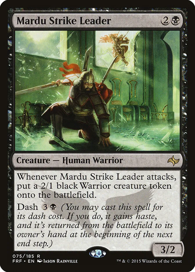 2015 Fate Reforged Mardu Strike Leader [Foil] rare #75 rare card image