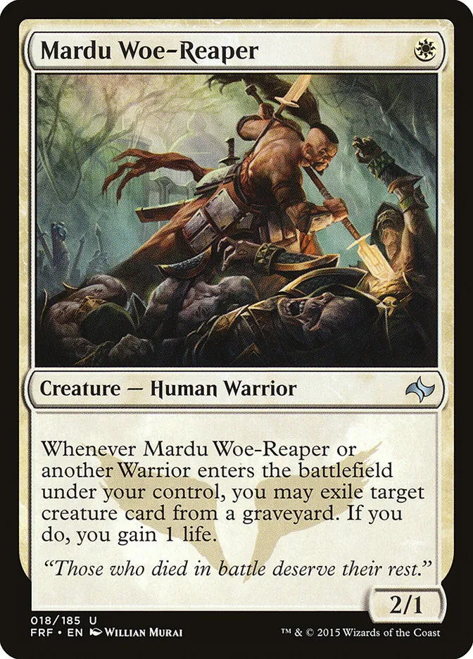 2015 Fate Reforged Mardu Woe-Reaper [Foil] uncommon #18 uncommon card image