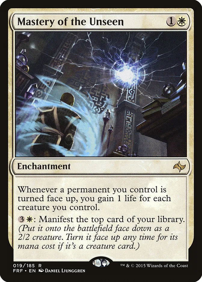 2015 Fate Reforged Mastery of the Unseen [Foil] rare #19 rare card image