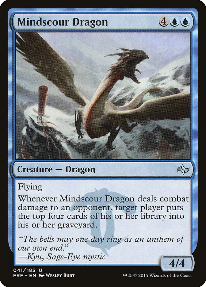 2015 Fate Reforged Mindscour Dragon [Foil] uncommon #41 uncommon card image