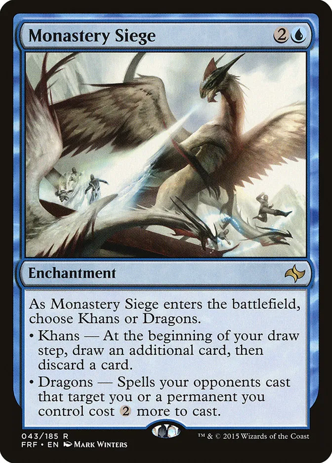 2015 Fate Reforged Monastery Siege [Foil] rare #43 rare card image